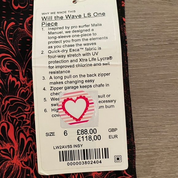 Lululemon Will The Wave Long Sleeve One Piece - Picture 4 of 5